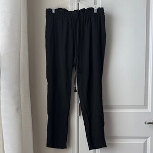 Calypso St. Barth Black Women’s Silk Joggers